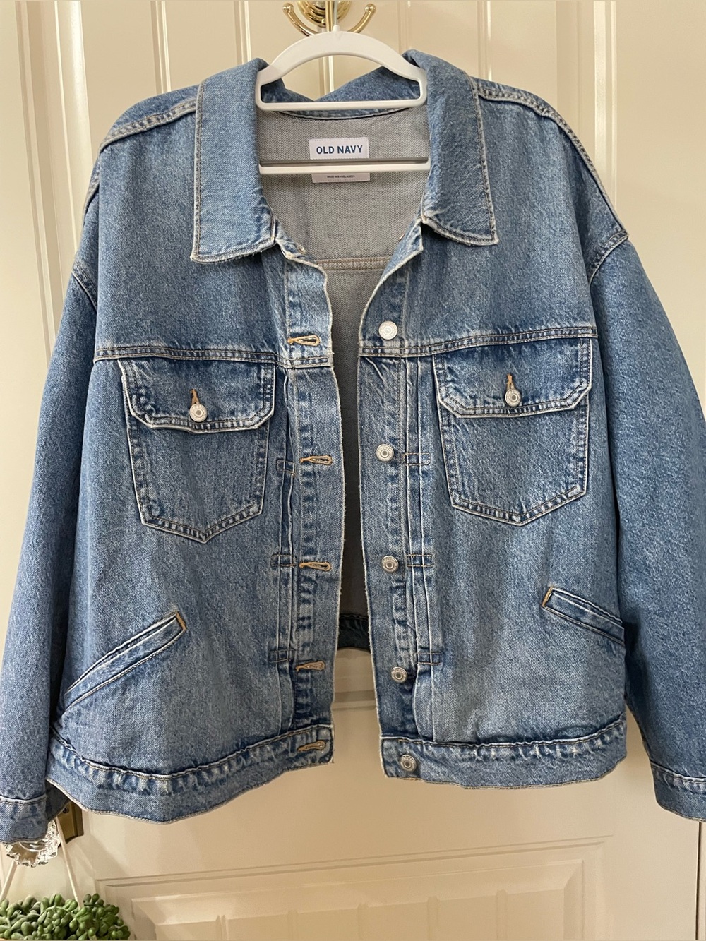 Old Navy Light Wash Denim Jacket - Boxy Fit